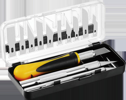 Bộ dao rọc thủ công chính xác với tay cầm công thái học và 10 loại lưỡi SX003