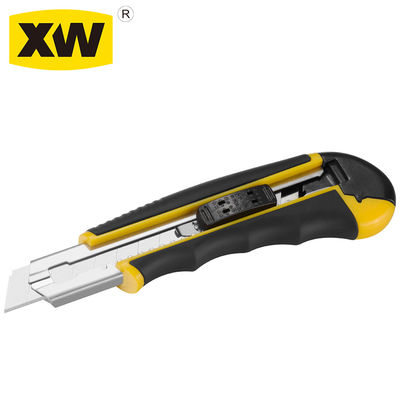 Good price Double Color Overmolded Heavy Duty Snap Off Knife Auto Load And  Auto Lock Knife SX1800 online